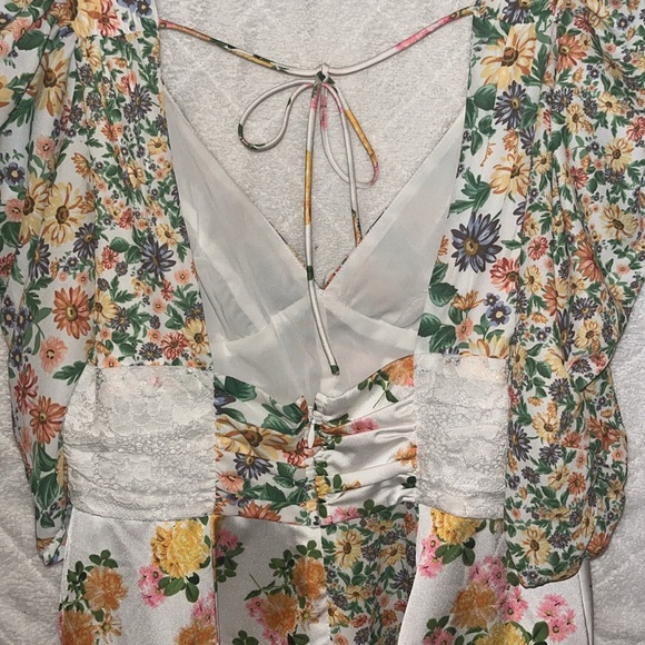 For Love & Lemons Rosalyn Mini Floral Dress - Picture 8 of 10